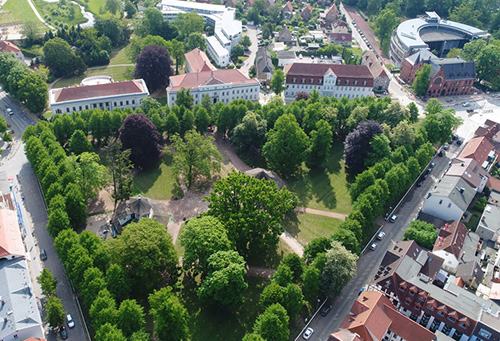 Der Campus aus der Luft